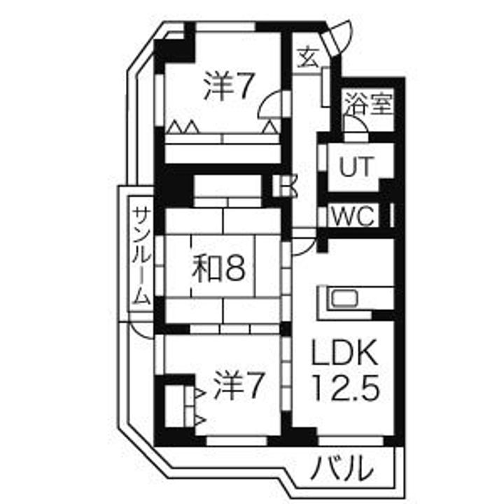 グランドール各務原の間取り