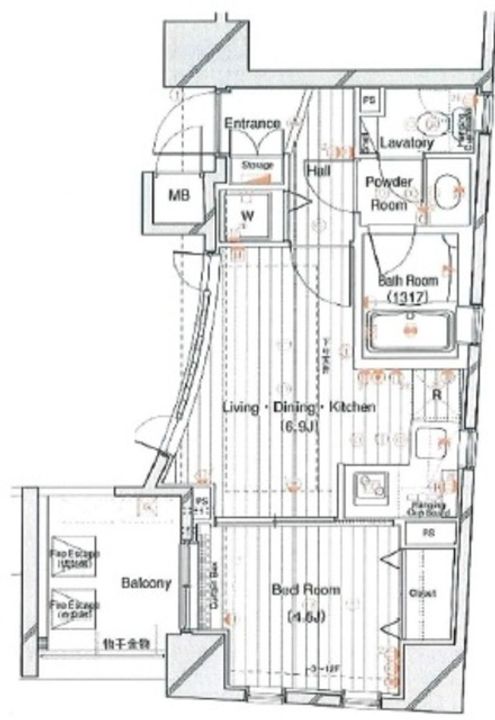 レックス赤坂レジデンスの間取り
