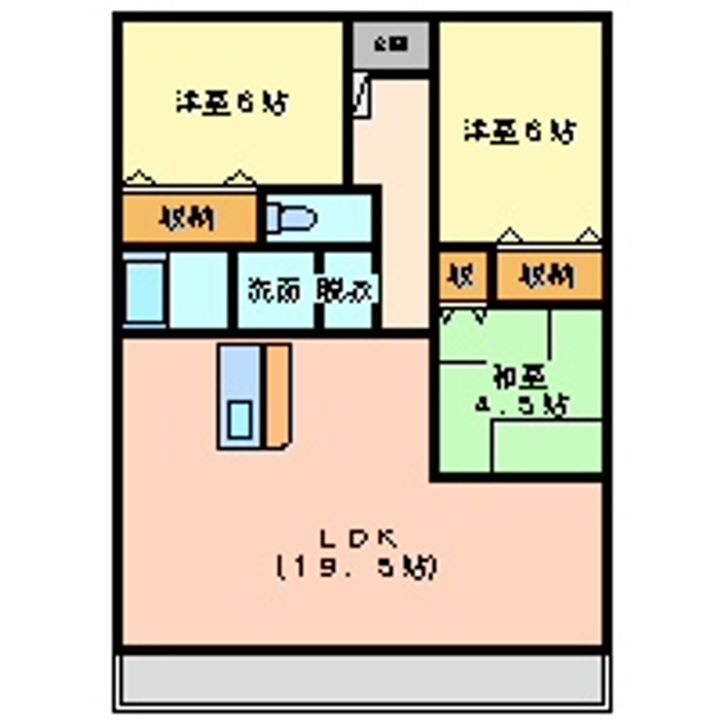 ユニオンヒルズ寿の間取り