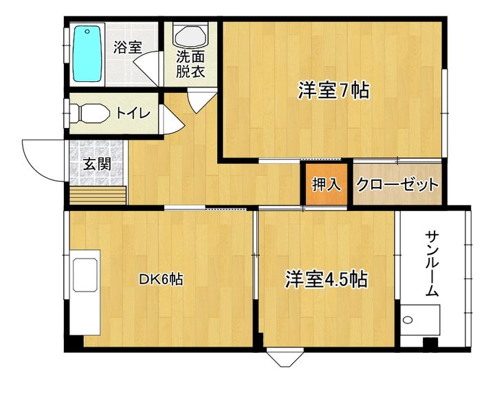 ヒダオハイツの間取り
