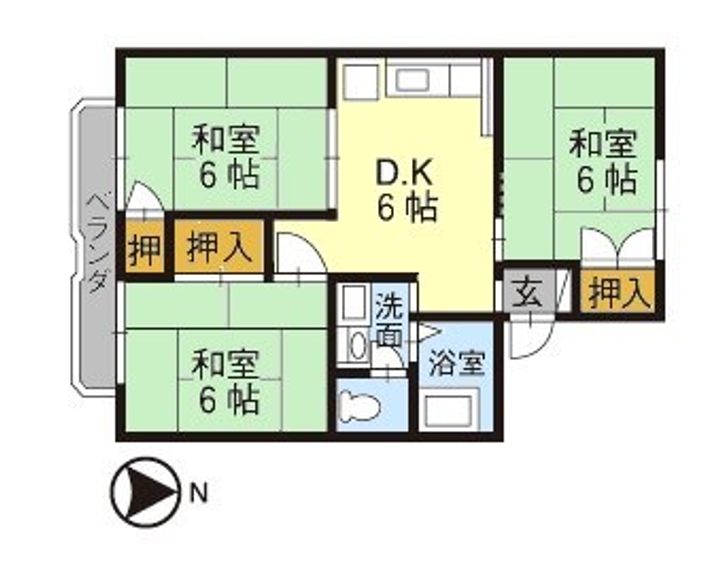 パレーシャルなろっぷの間取り