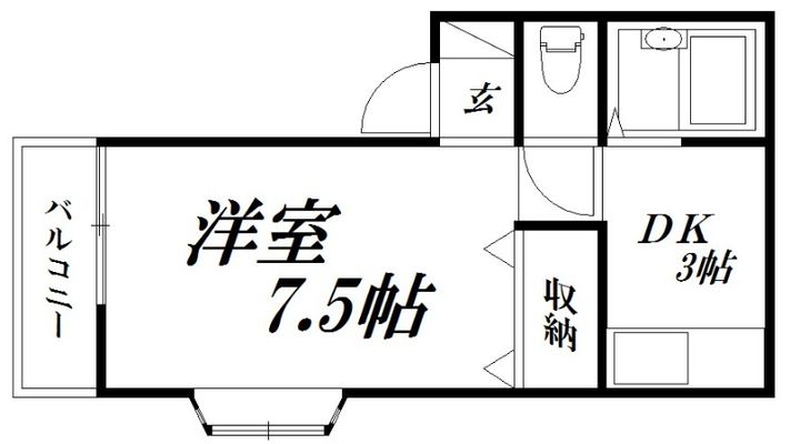 静岡県浜松市中央区広沢2(アパート)の賃貸物件の間取り