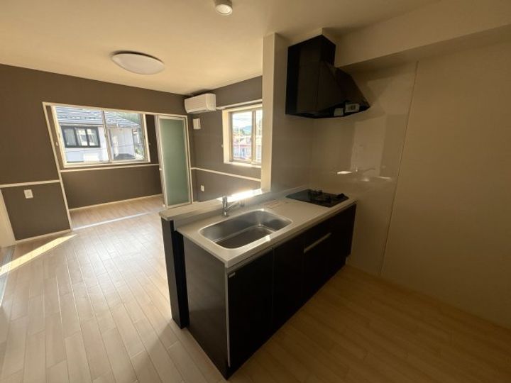 福島県本宮市高木字滝ノ入(アパート)の賃貸物件のキッチン