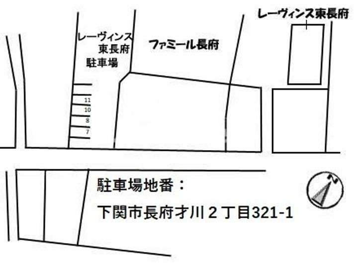 レーヴィンス東長府の地図