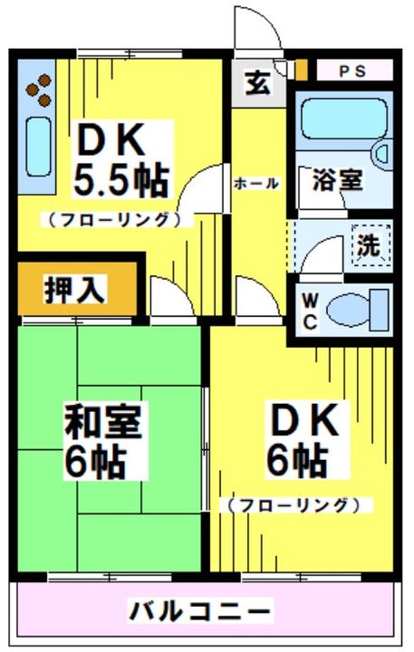 東京都府中市小柳町1(マンション)の賃貸物件の間取り