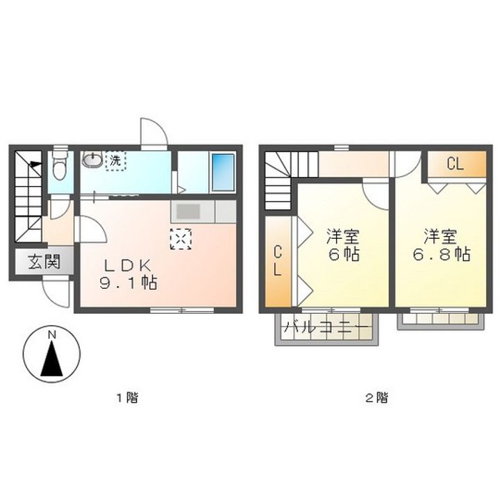 三重県鈴鹿市南堀江1(一戸建)の賃貸物件の間取り