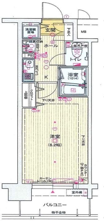 大阪府大阪市北区天神橋3(マンション)の賃貸物件の間取り