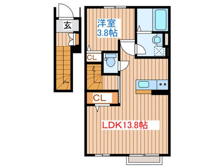 カーサ・フェリーチェ連坊の間取り