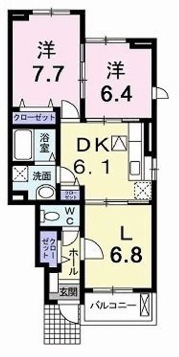 兵庫県小野市王子町(アパート)の賃貸物件の間取り