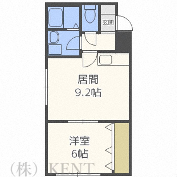リベア発寒の間取り