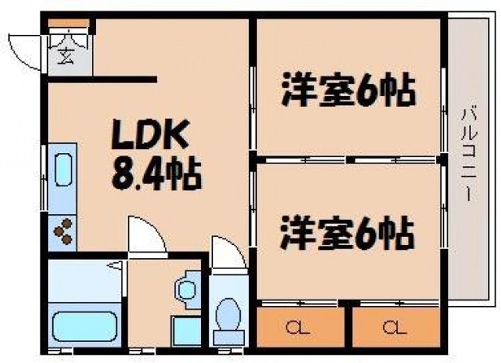 ビーンズアパートの間取り
