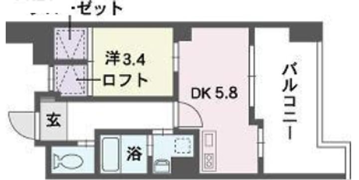 QREST博多東2の間取り