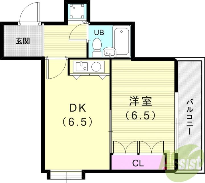 朝日プラザ西上橘通の間取り