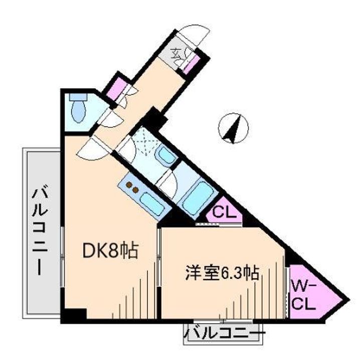 東京都北区王子4(マンション)の賃貸物件の間取り
