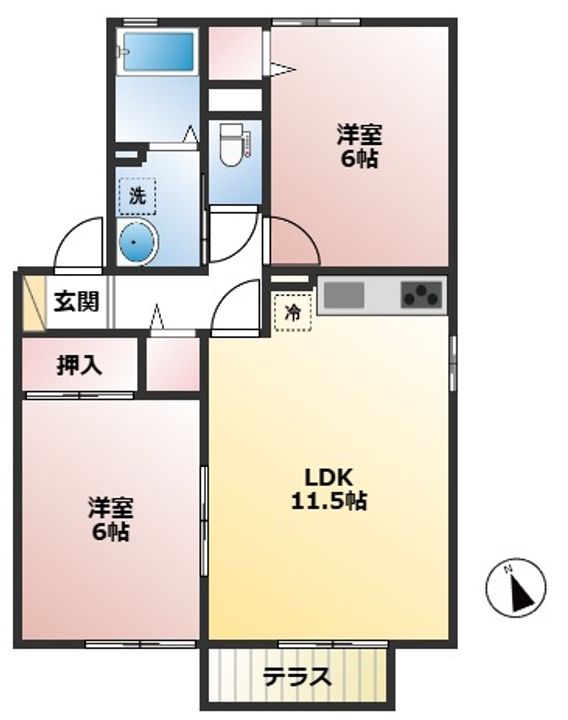 リヴィエール IIの間取り
