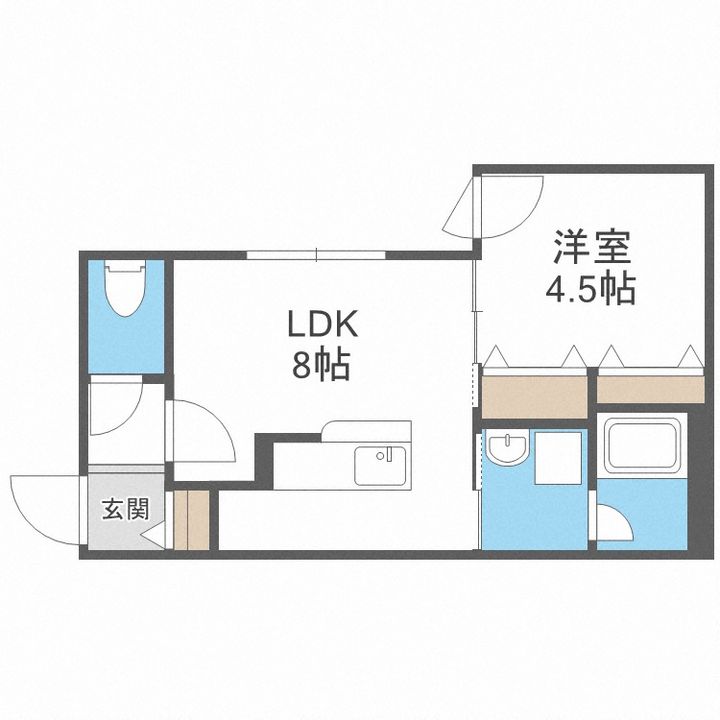 グランドサクセス北6条の間取り