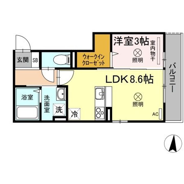 ウィング A棟の間取り