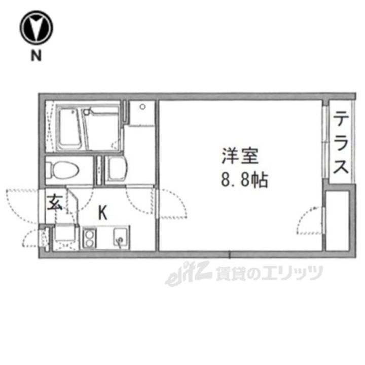 クレイノ日新香里園の間取り