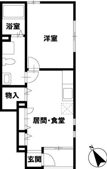 埼玉県久喜市久喜東1(アパート)の賃貸物件の間取り