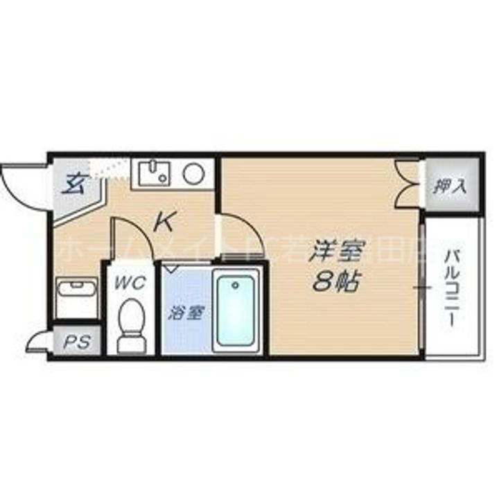 矢野若江ハイツの間取り