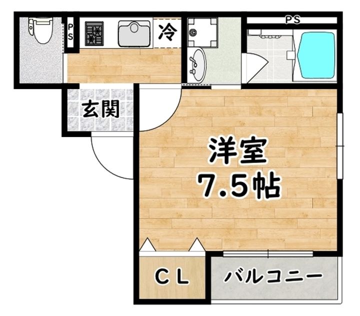 パラドール姫島の間取り