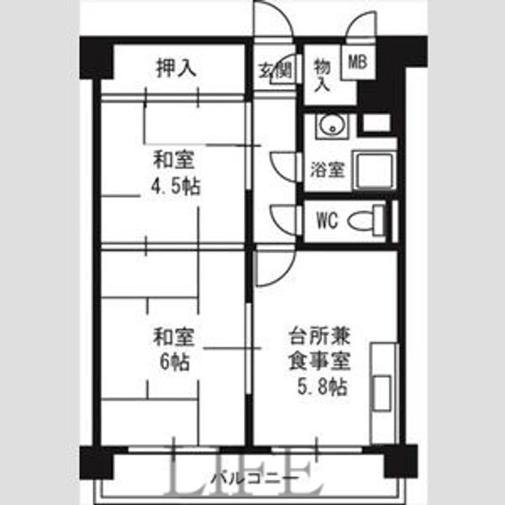 豊平市街地住宅の間取り