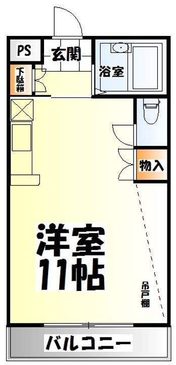 ロイヤルハイツ東八の間取り