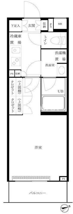 東京都大田区大森西1(マンション)の賃貸物件の間取り