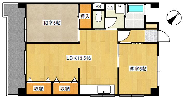 第2みながコーポの間取り