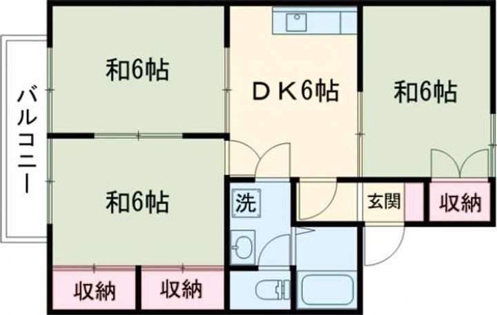 高成マンションCの間取り