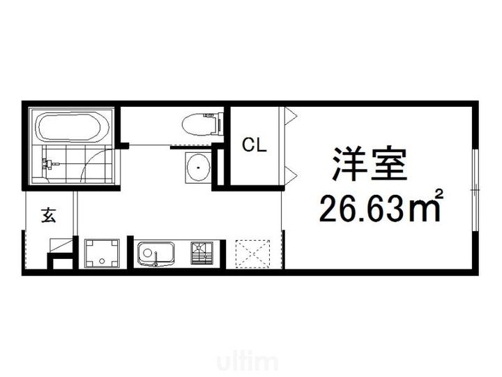 さくらハウス醍醐B棟の間取り