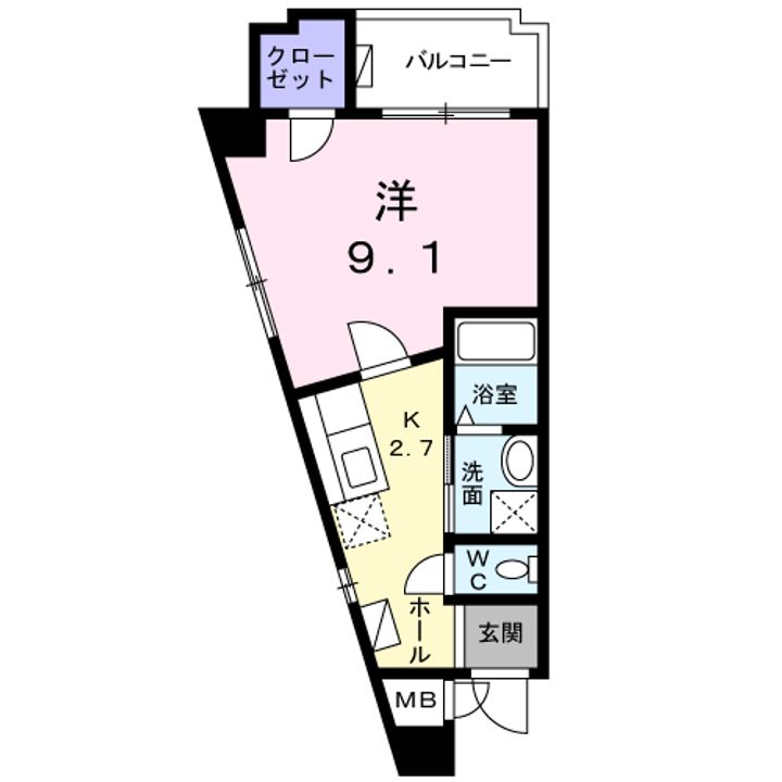 エレガントTABARUの間取り