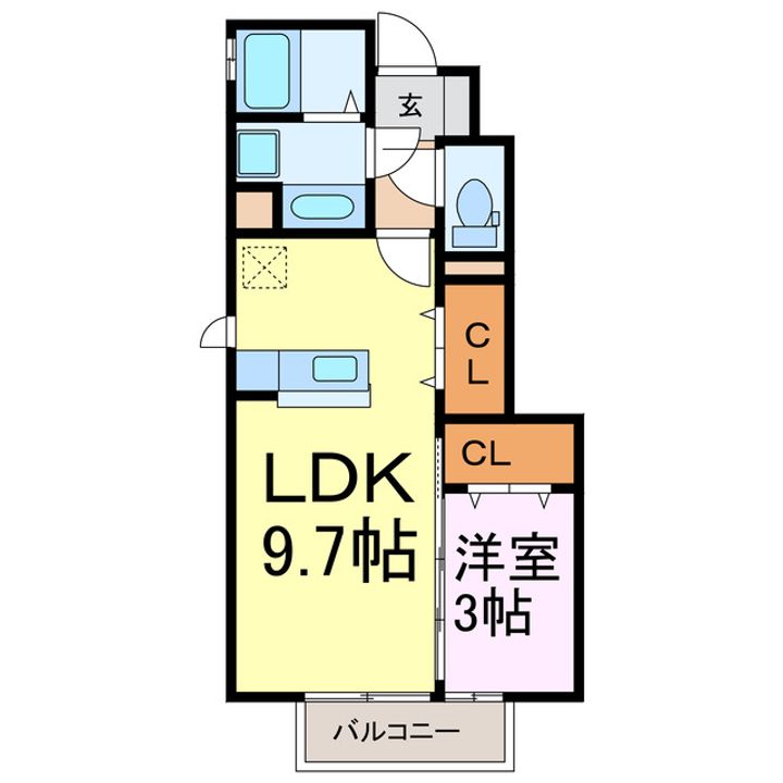 アメニティーの間取り