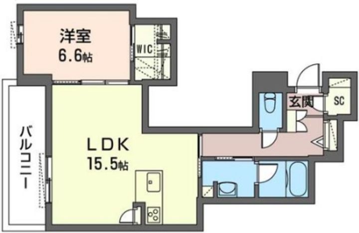ShaMaison ヴィアソーレイツキの間取り