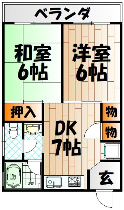 片野レジデンスの間取り