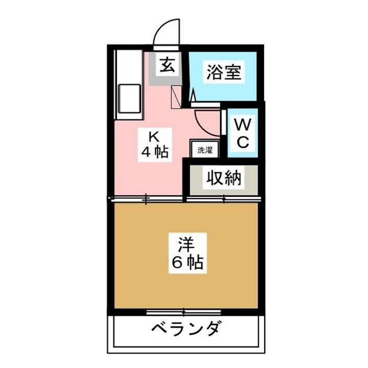 雅コーポBの間取り