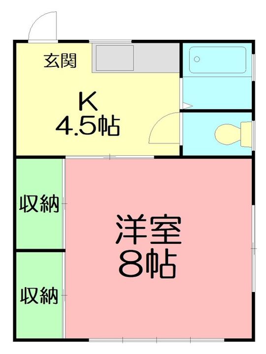中ノ町荘 西棟の間取り
