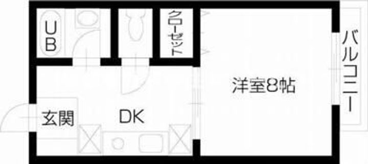 西ハイツの間取り