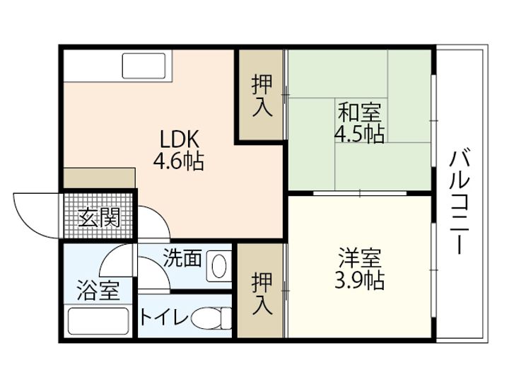 今田ビル白島の間取り