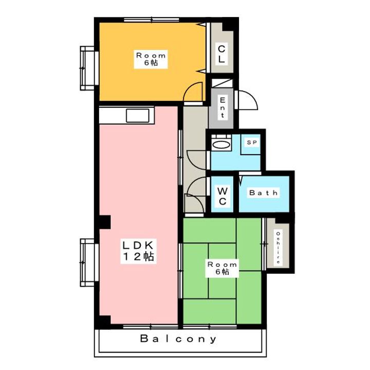 メゾン碧新・天王の間取り