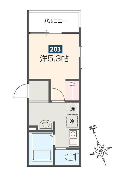 埼玉県所沢市小手指台(アパート)の賃貸物件の間取り