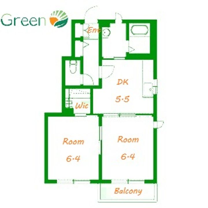 神奈川県茅ヶ崎市東海岸南4(アパート)の賃貸物件の間取り