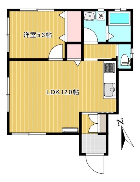 南長崎3-28貸家の間取り