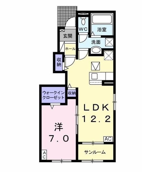エトワール ナガマAの間取り