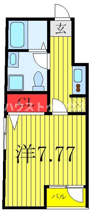 キュリオスコート西尾久の間取り