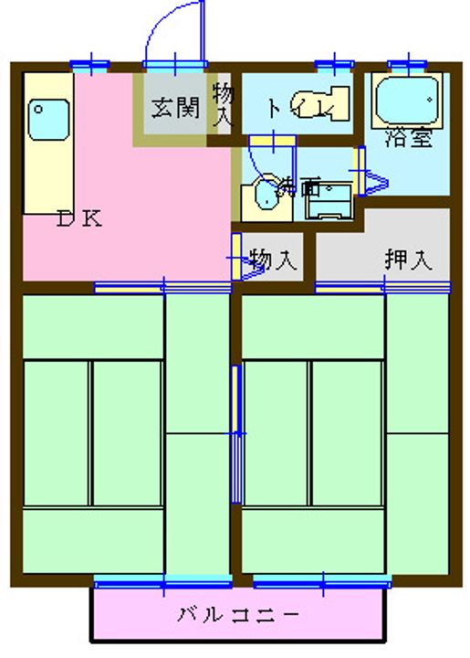 コーポ差葉の間取り