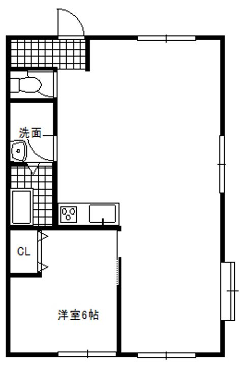道端ビルの間取り