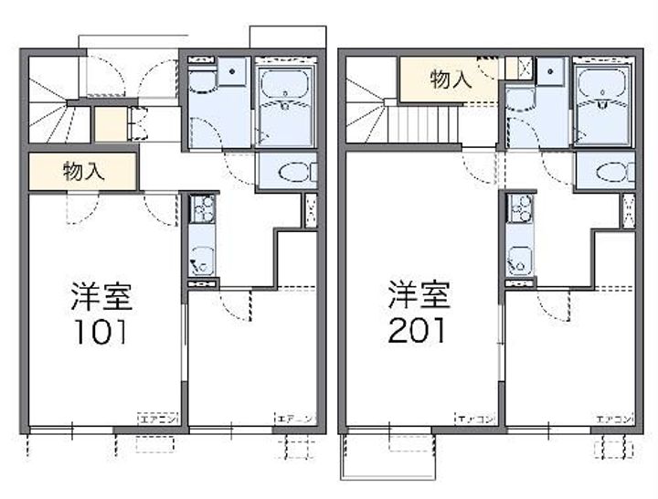 レオパレスKKIIの間取り