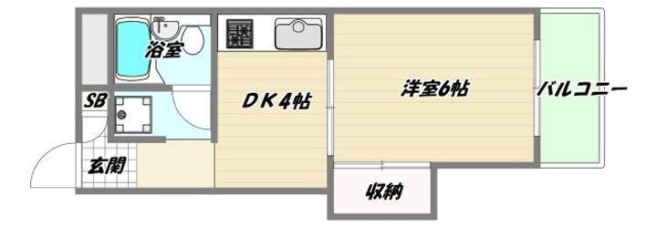 大阪府大阪市淀川区西三国1(マンション)の賃貸物件の間取り