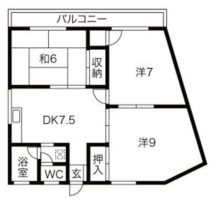 群馬県太田市台之郷町(アパート)の賃貸物件の間取り
